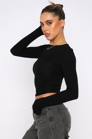 Madmext Siyah Basic Slim Kadın Body Mg1994-siyah Siyah