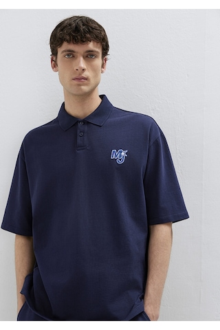Mavi - Mj Patch Logo Lacivert Polo Tişört 0613326-70497