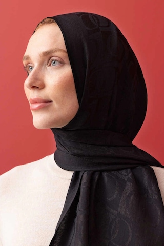 Imannoor İmannoor Dama Desen Siyah Naia Pamuk Şal 241-3001-100 Siyah Kahverengi