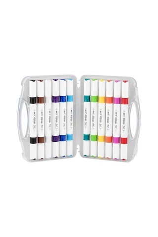 Rich Art X Acrylic Duo Marker Çift Uçlu Su Bazlı Boyama Kalemi 12 Renk Set 18057