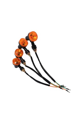 Kosona 12v Motosiklet Sinyal Lambaları Sarı Işık - Dayanıklı Abs Malzeme, 4 Adet Paket, Kolay Kurulum