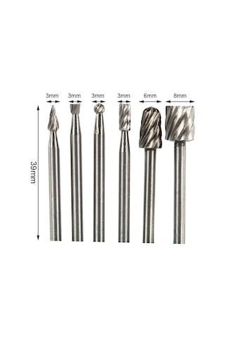 Xcan Hss Yüksek Hızlı 6 Adet Matkap Uçları Ucu Seti Ahşap Oyma