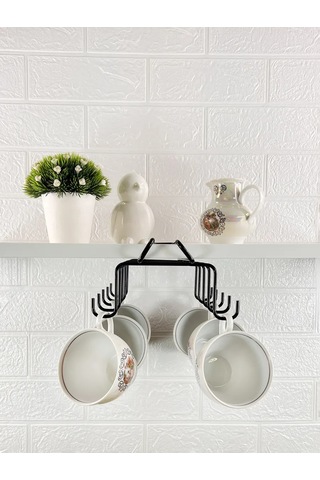 İlwi Mutfak İçin Asılı Bardak Ve Kupa Tutucu. 349099614 Siyah