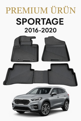 Kia Sportage 2016-2020 Uyumlu 3d Oto Paspas Premium
