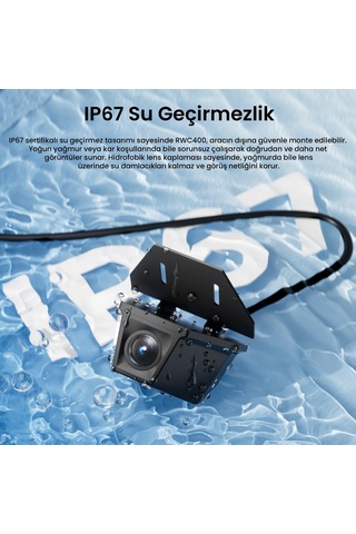 Viofo Rwc400 Ip67 Su Geçirmez A329 Serisi İle Uyumlu 2k Hdr 30fps Dış Arka Kamera
