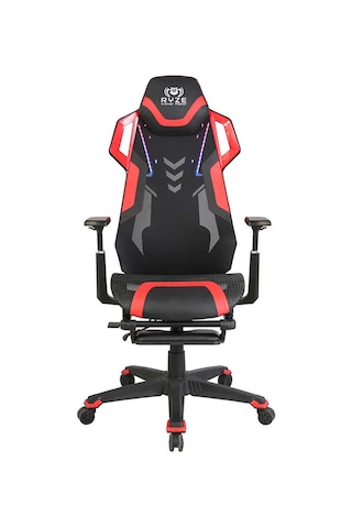 Ryze Techno-cool Oyuncu Koltuğu - Rgb - Siyah/kırmızı 74x119-129x51 Cm