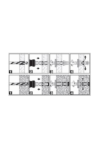 All-round Çok Amaçlı Plastik Dübel 8mm Sp - 100 Adet
