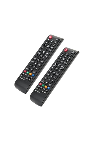 Konesam 2 Adet Bn59-01301a Samsung Tv Kumandası, Abs Malzeme, Kolay Kurulum, Pil Dahil Değil Un32n5300, Un43nu6900 Ve Diğer Modeller İçin Uyumlu