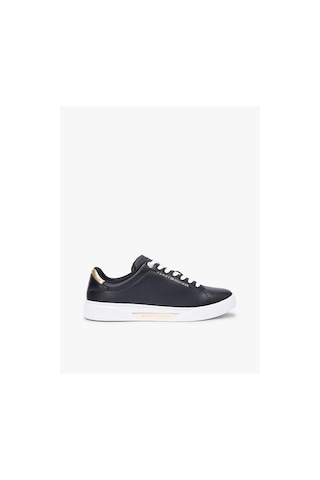 Tommy Hilfiger Leather Patent Kadın Platform Topuklu Sneaker-12040 Siyah