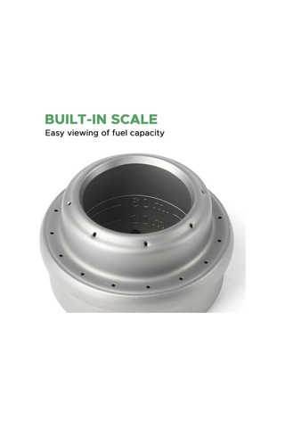 Maoyaya Ti77 Ultra Hafif Kamp Ocağı - Taşınabilir Alkollü Ocak İle Kamp Keyfi Gri Gri