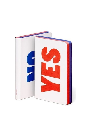 Nuuna Gri Noktalı Defter Yes No 52989 Çok Renkli