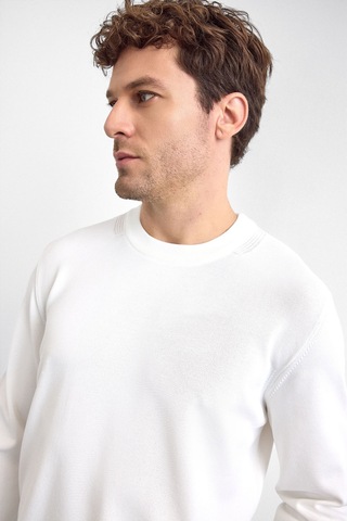 Back & Bond Erkek Triko B35w40043 117 Ekru Ekru