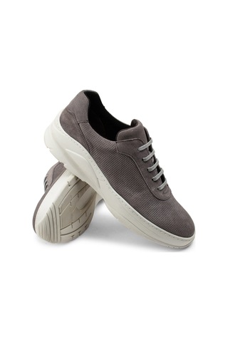 Deery Hakiki Süet Gri Sneaker Erkek Ayakkabı - 01879Mgrıc01 Gri
