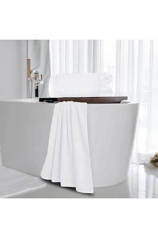 Naturıca Banyo Havlusu 90x150 Ring Beyaz