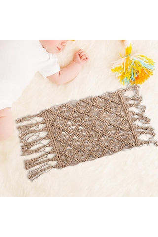 Dolıty Yenidoğan Pozlama Için Örgü Püskül Battaniye Haki