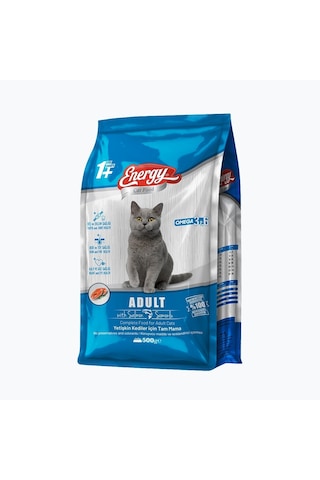 Energy Somonlu Yetişkin Kedi Maması - 500 G Energy Somonlu Yetişkin Kedi Maması - 500 G
