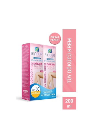 Bioder Tüy Dökücü Krem 2x100 ml Tüy Azaltıcı Etki