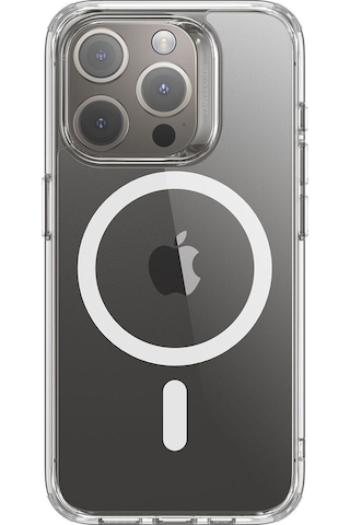 Apple Uyumlu iPhone Esr 15 Pro Kılıf Magsafe Silikon Şeffaf