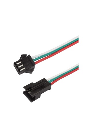 10 Adet Jst Sm 3 Pin Konektör Led Güç Erkek Sm Bağlantı Kablo Adaptör Ws2812b Ws2812 Ws2811 Led Işık Şeridi Kırmızı - Yeşil - Beyaz