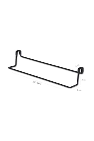 Suntel Dolap Kapağına Geçmeli Havluluk Askı Aparatı Chrome Gri