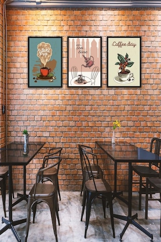No77decor 3 Parça Mutfak Ve Cafe'ler Için Mdf Tablo Seti