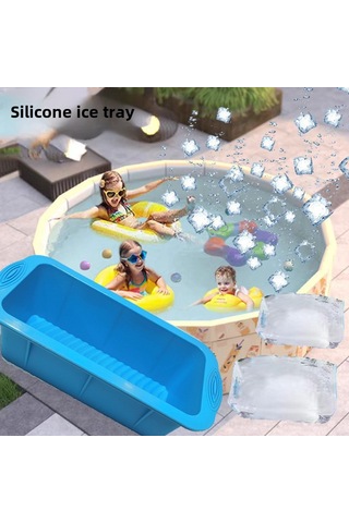 Springsun Yaz Partileri İçin Büyük Kapasiteli 3.5l Silikon Buz Kalıbı - Kolay Çıkarma Özelliği, Modern Tasarım, Ev Ve Ticari Kullanım Kuzey Avrupa Yeşili Diğer