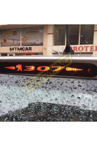 Peugeot 307 Karbon Arka Fren Stop Lambası Sticker (358008577)