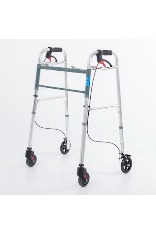 Comfort Tage Frenli Yürüteç 4 Tekerlekli Katlanır Walker Hasta Yürüteci A-1022 Walker