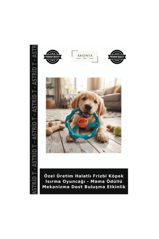 Özel Üretim Halatlı Frizbi Köpek Isırma Oyuncağı - Mama Ödüllü Mekanizma Dost Buluşma Etkinlik