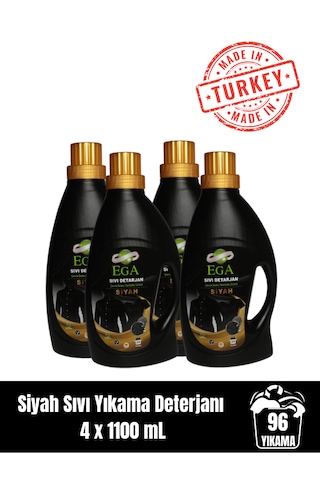 Siyah Sıvı Yıkama Deterjanı 4x 1100 Ml 4 L