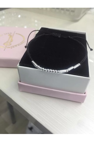İpek Silver 925 Ayar Gümüş Mors Alfabesi Bileklik