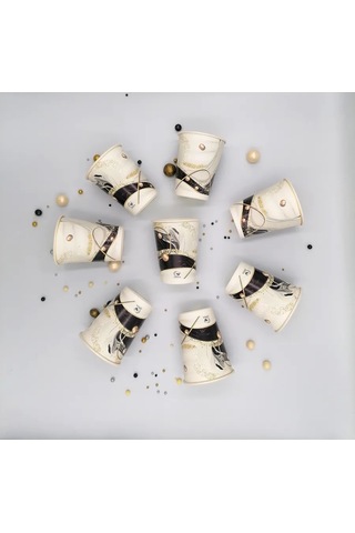 Kartonia Siyah Reçineli 250 Ml Tek Kullanımlık Bardaklar 428841654 100 adet