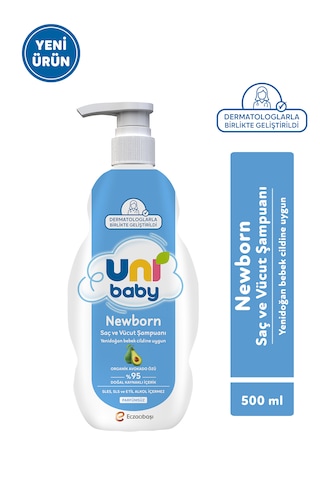 Uni Baby Newborn Yenidoğan Saç ve Vücut Şampuanı 500 Ml