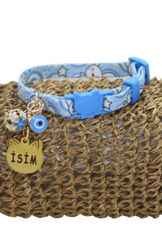 Caramelos Güvenlik Kilitli Kedi Tasması, Isimli Kedi Tasması Mtkk