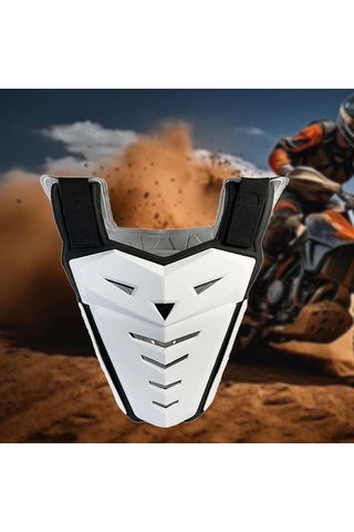 Suntek Bisiklet Kayak Motosiklet Için Göğüs Koruyucu Dişli Beyaz