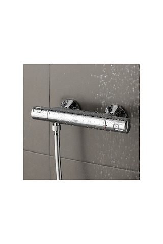 Grohe Precision Start Termostatik Duş Bataryası 34594000 Gümüş