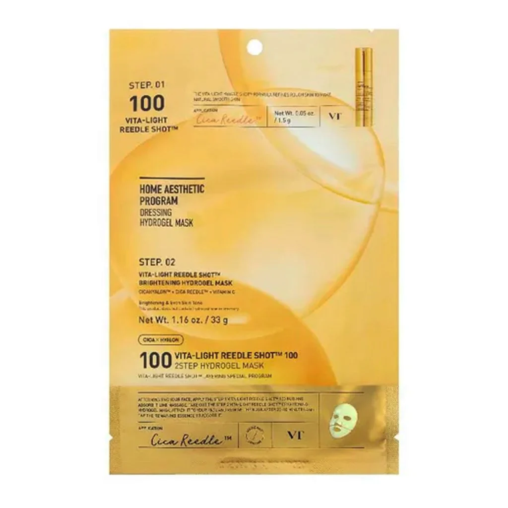 Vt Vita-light Reedle Shot 100 2 Step Hydrogel Mask