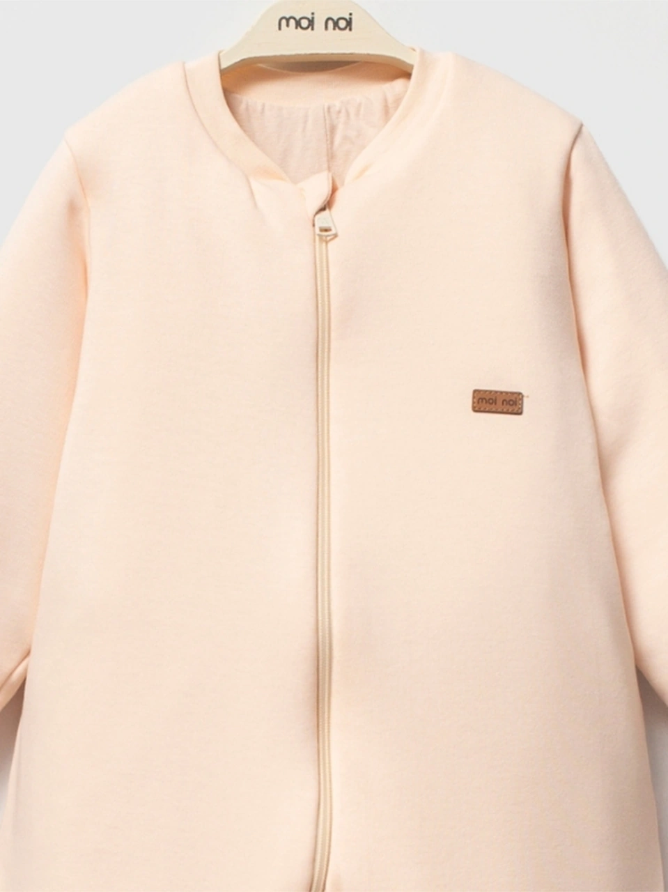 Fermuarlı Bisiklet Yaka Uyku Tulumu Çoraplı Patikli 2,5 Tog Pudra