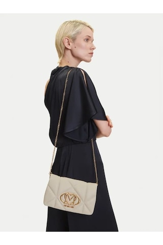 Love Moschino Kapitoneli Çıkarılabilir Zincir Askılı Kadın Çapraz Çanta Jc4043pp1mlc0110 Krem