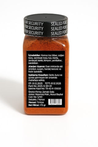 Zemak Acılı Tavuk Baharatı 175 G %100 Glütensiz Mangal & Fırın Için Özel Karışım