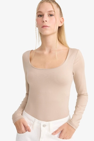 Defacto Coool U Yaka Uzun Kollu Çıtçıtlı Body F8042ax25aubg208 Bej