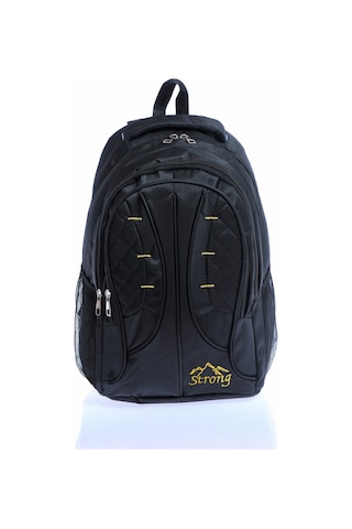 Unisex Çok Gözlü Ortopedik Sırt Destekli Okul Çantası , Günlük Sırt Çantası, Seyahat Çantası 104 Siyah