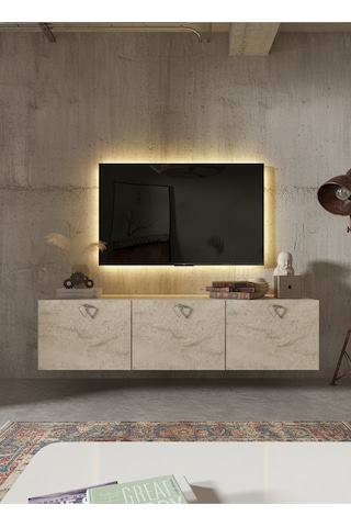 Resital Tv Ünitesi S1837-8 Traverten Traverten