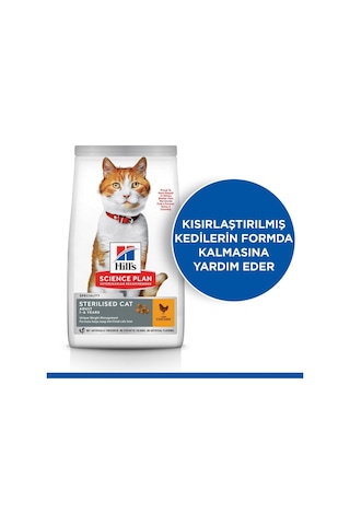 Hills Science Plan Kısırlaştırılmış Tavuklu Kedi Maması 10 Kg