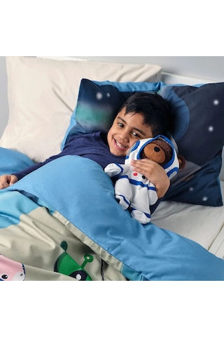 Ikea Aftonsparv Peluş Oyuncak 28 Cm Beyaz - Kahverengi - Mavi