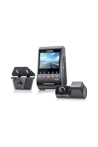 Viofo A329sw 3 Kameralı Ön+iç+arka Dış Su Geçirmez 4k+2k+2k Sony Starvıs 2 Sensör Gps'li Araç Kamerası