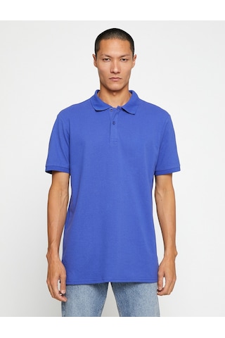 Koton Basic Tişört Polo Yaka Düğmeli Dar Kesim Mor 3Sam10001Mk 3Sam10001Mk958 Mor