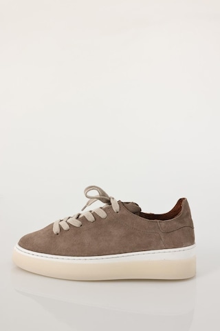 Açık Vizon Deri Sneaker 25210 Açık Vizon