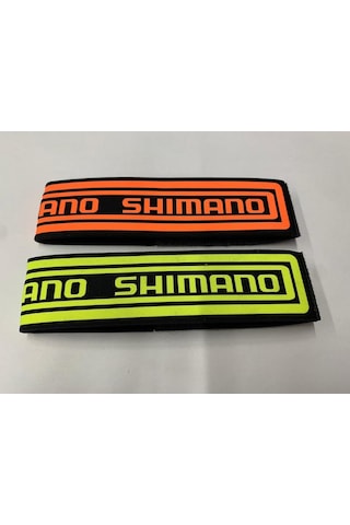 Shimano Reflektörlü Bisiklet Paça Bandı Tutuncu - Fosforlu Sarı Siyah