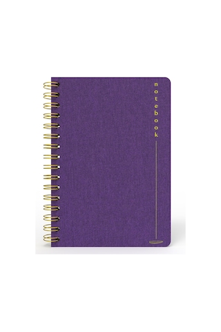 Melimelek Çizgili Defter Mor Bez Ciltli - Ceyda Düvenci Mor